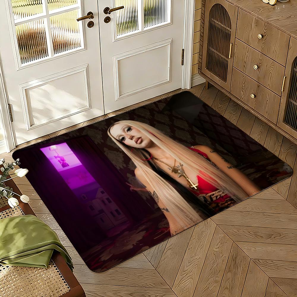 Singer M-Metrika Madre Fundadora Floor Mat Soft Thickened Non-Slip Bedroom Living Room Door Mat Home Decor Flannel Rugs