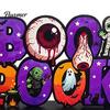 Halloween Room Tabletop Decor Pumpkin Haunted House Letter Ornament, Wooden Ornaments Spooky Festive Desk Decoration for Party Props Unique