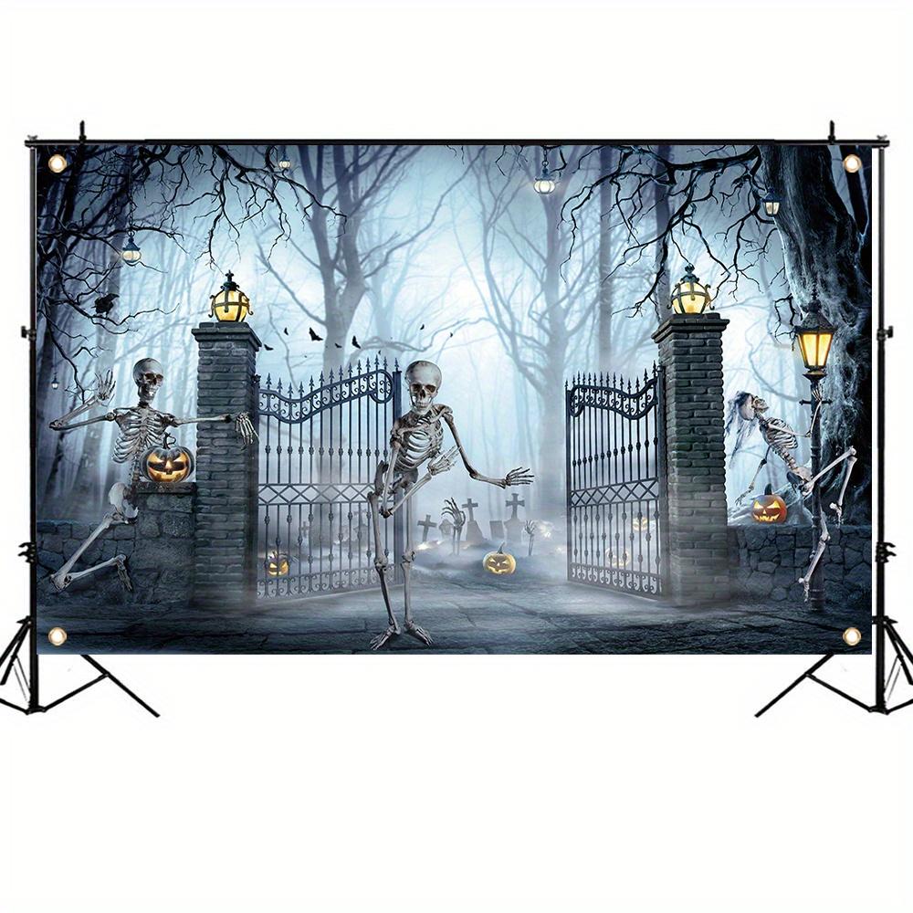 1 Piece Halloween Decoration Banner Indoor and Outdoor Horror Party Decoration Halloween Happy Photo Booth Supplies