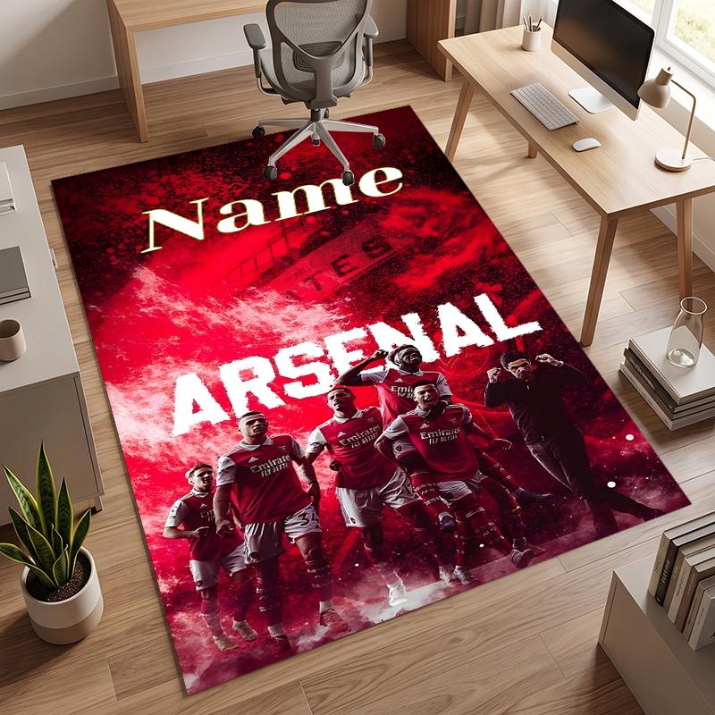 Arsenal (1) Personalisierter Name Büro Teppich Stilvolle Dekoration für Wohnzimmer Schlafzimmer Küche