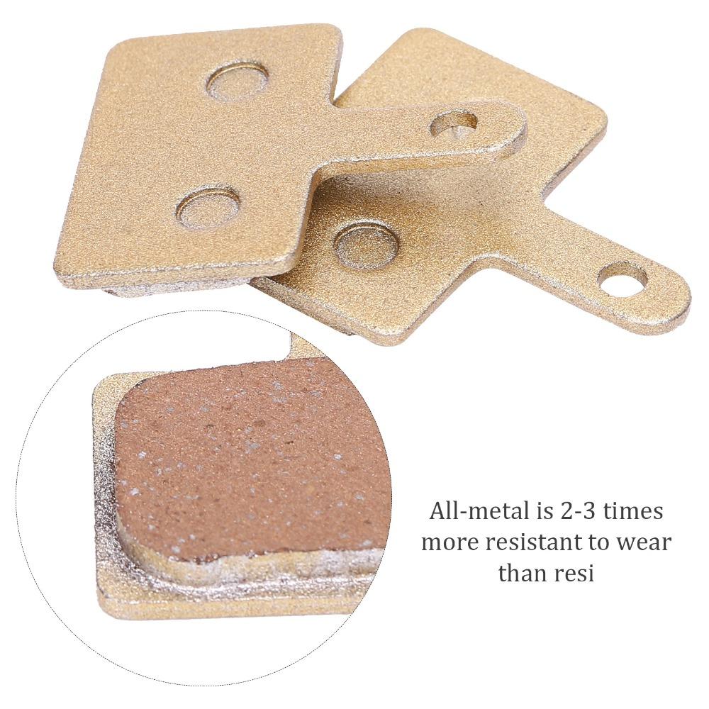 3 Paar Kupferbasierte Ganzmetall-Scheibenbremsbeläge Robuste Hochleistungs-Fahrradbremsbeläge Goldene Bremsbeläge Ersatzkit