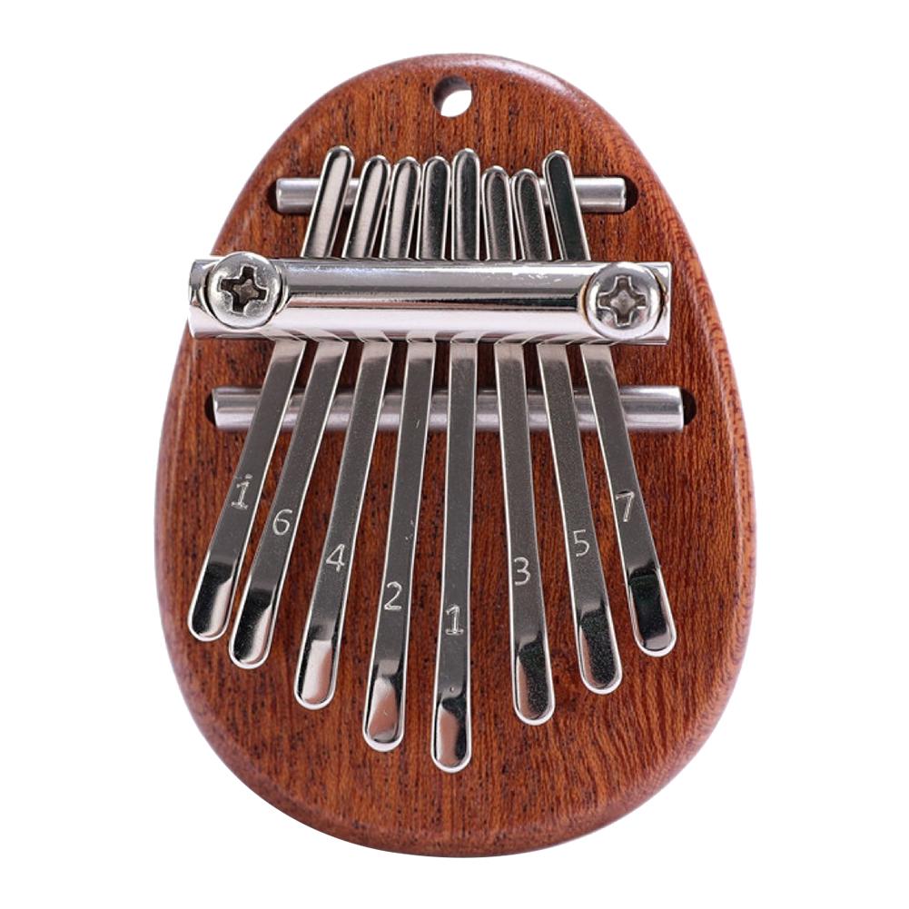 8 Keys Mini Kalimba Wooden Finger Piano with Lanyard Finger Thumb Piano Piano Music Lover Birthday Valentines Day Gifts