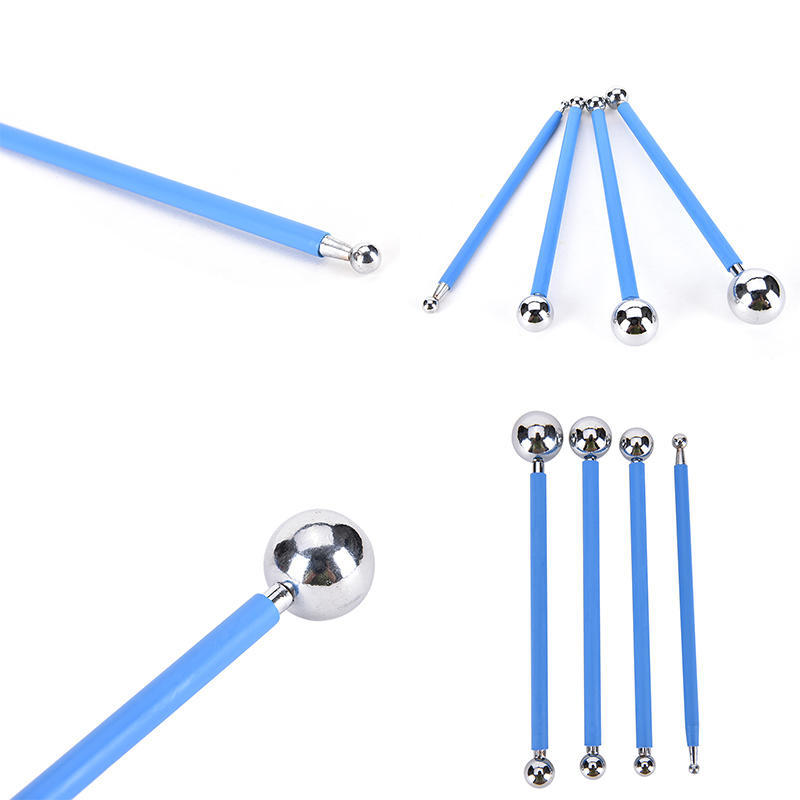 4 Pcs Stainless Molding Ball Sticks Dessert Fondant Cake Decoration Supplies