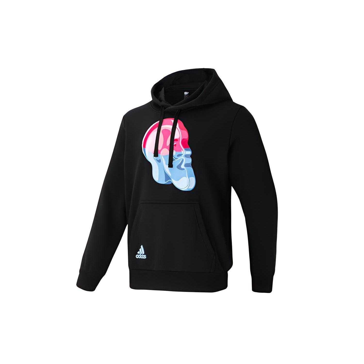 

Adidas Повседневная баскетбольная толстовка с капюшоном Мужские топы Черный GK0118