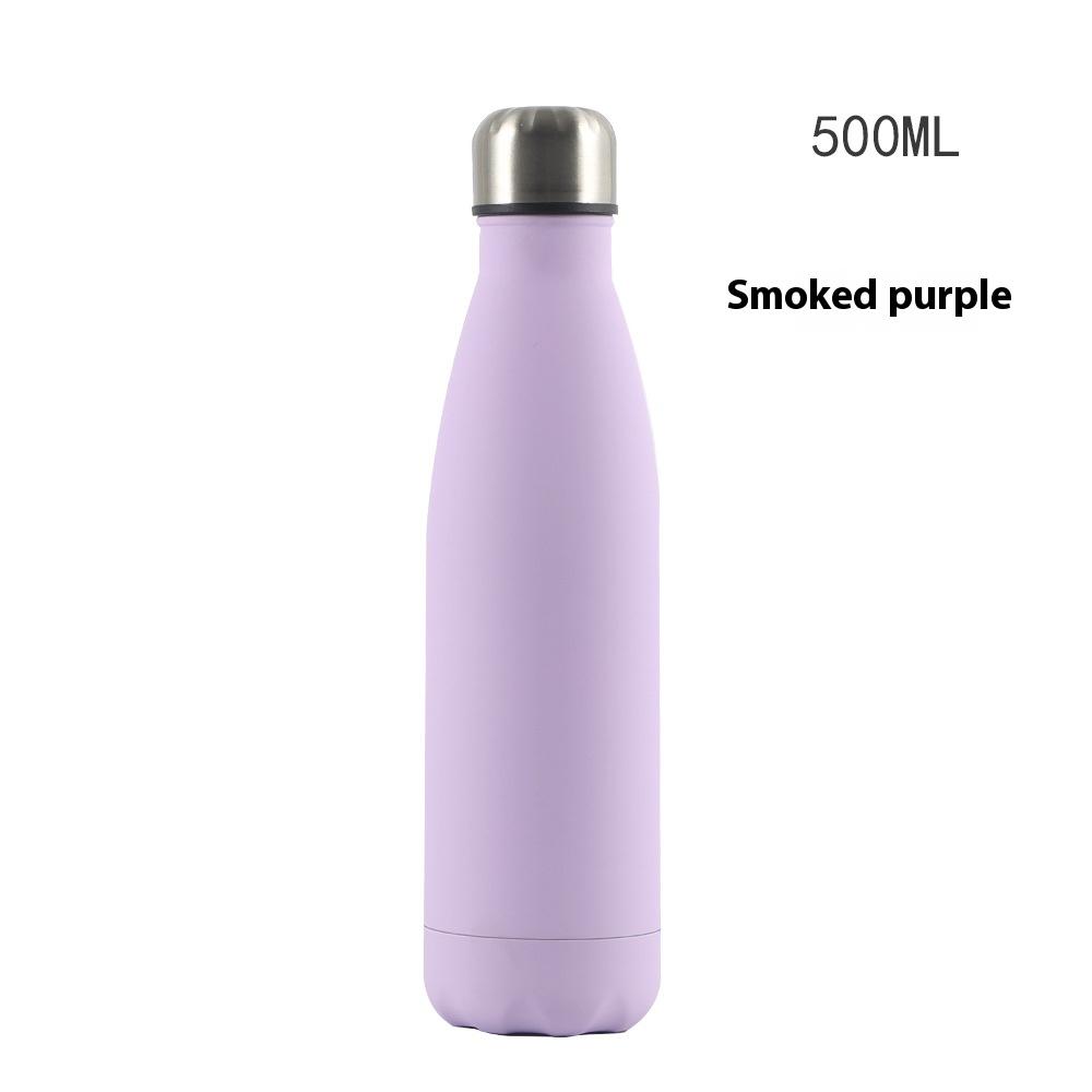 500ml doppelwandiger Edelstahl-Isolierbecher, Cola-Flasche mit großem Fassungsvermögen, Sport-Wasserbecher