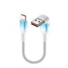 Gradient Colored Short USB Type C Charging Cord Braided Nylon Cable High Charging Multi Device Support