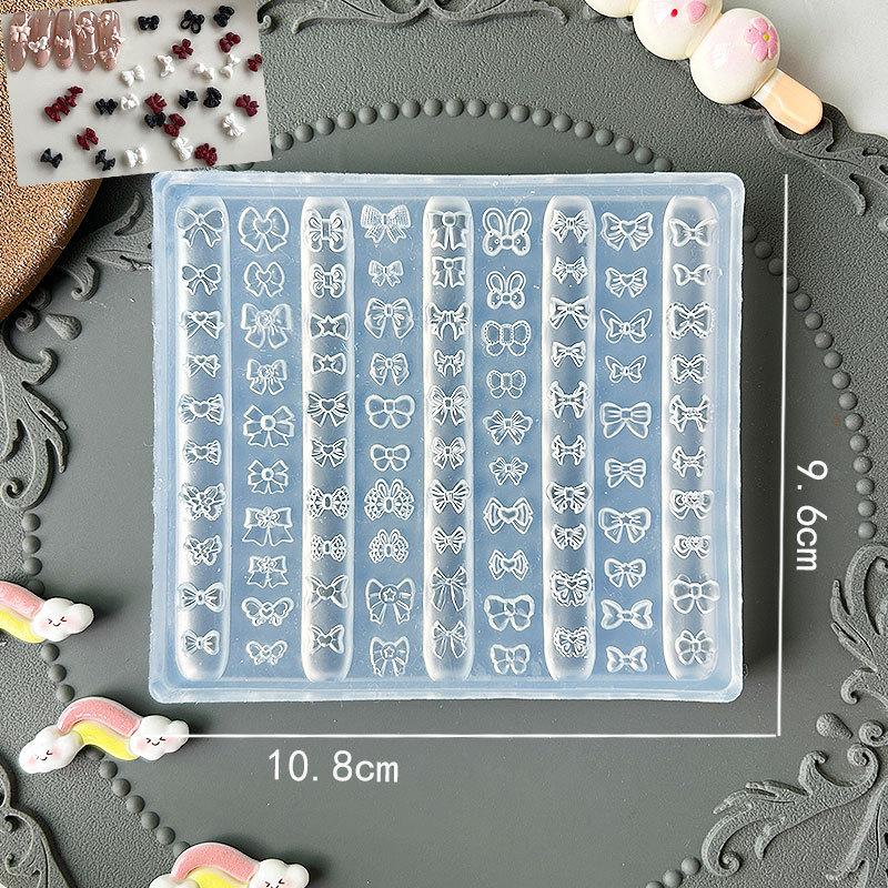 3D Fruit Silicone Nail Mold Sweet Flower Petals Fairy Nails Templates Diy Nail Art Decor Manicure Template For Nail Charms