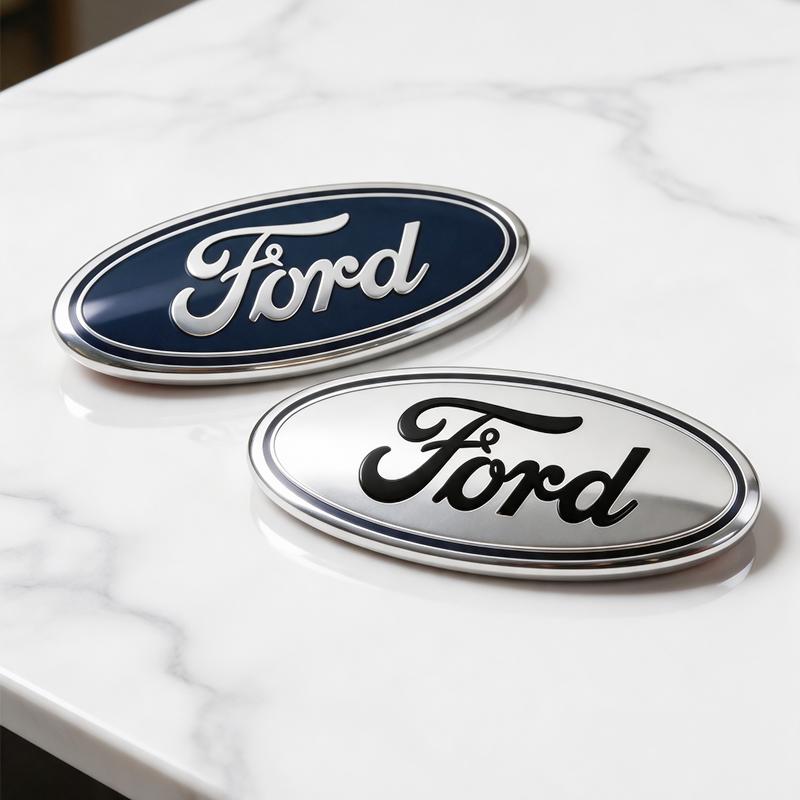 KLYA1 22.5cm Front Hood Rear Trunk Emblem Badge For Ford Escape Fiesta Transit Ranger Roush Fusion Focus ABS Auto Tuning Accessories