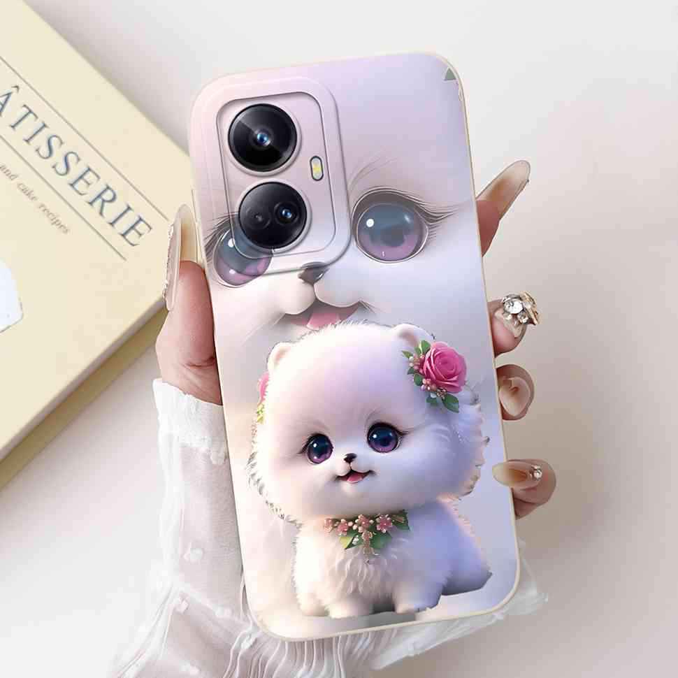For Oppo Realme 10 Pro+ 5G Case Fashion Girl Luxury Cat Soft Silicone Cover For Realme 10 Pro+ 10pro Plus 6.7" Protective Shell