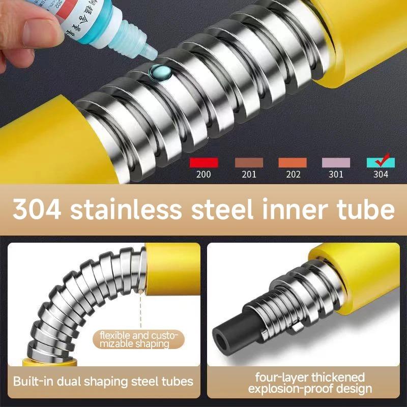 Extensie Extender Robinet 2 Moduri Baie Ajustare Îndoire Liberă Antistropire Universal 360 Grade Tub Extensie Adaptor Bucătărie