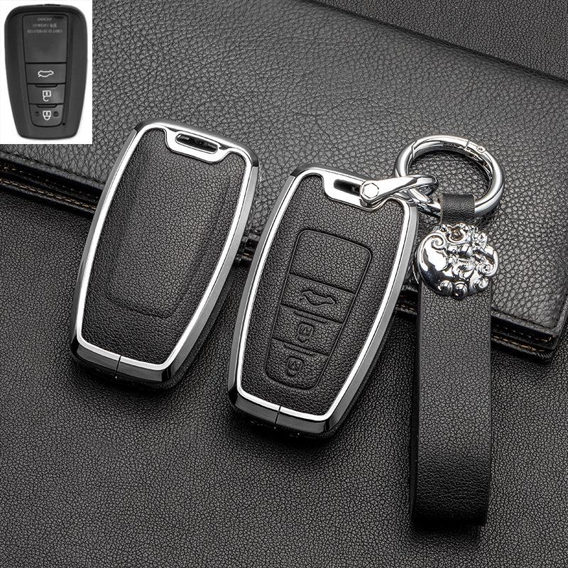 Full-Cover Metal Key Case for Toyota Corolla, RAV4, Rongfang, Wilanda, Levin, Camry