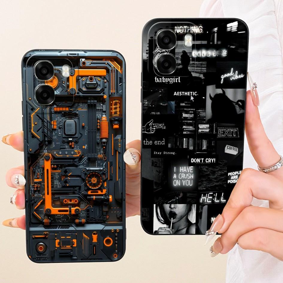 For OPPO A6x Case CPH2783 Fashion Sunset Painted Soft Liquid Silicone Phone Cover For OPPO A6t Pro OPPOA6t 4G CPH2853 Back Cases