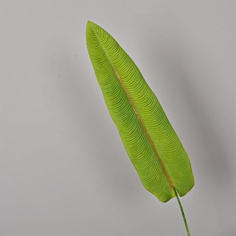 Green Plants Crane King Fern Leaf Lifelike Artificial Arrowroot Leaf  Floral Arrangement