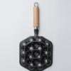 Cast Iron Takoyaki Pan with Wooden Handle