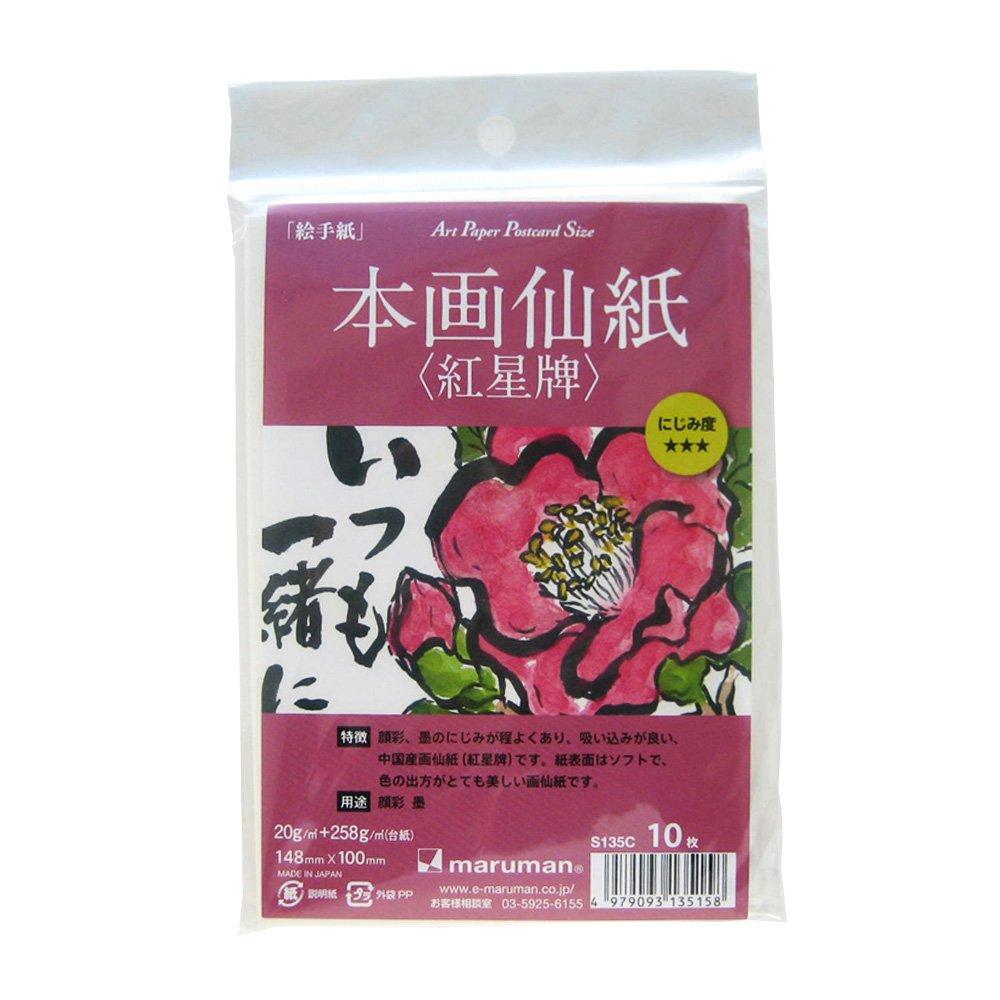 Maruman Postkarten für Bildbriefe Honga Senshi Roter Stern Kacheln S135C 10 Blatt