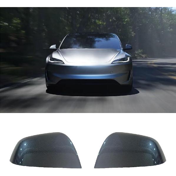 Compatible with Tesla Model Y Side Mirror Cover Replacement 2024, Left & Right Side Rearview Mirror Cover Cap for Model Y Accessories(red)