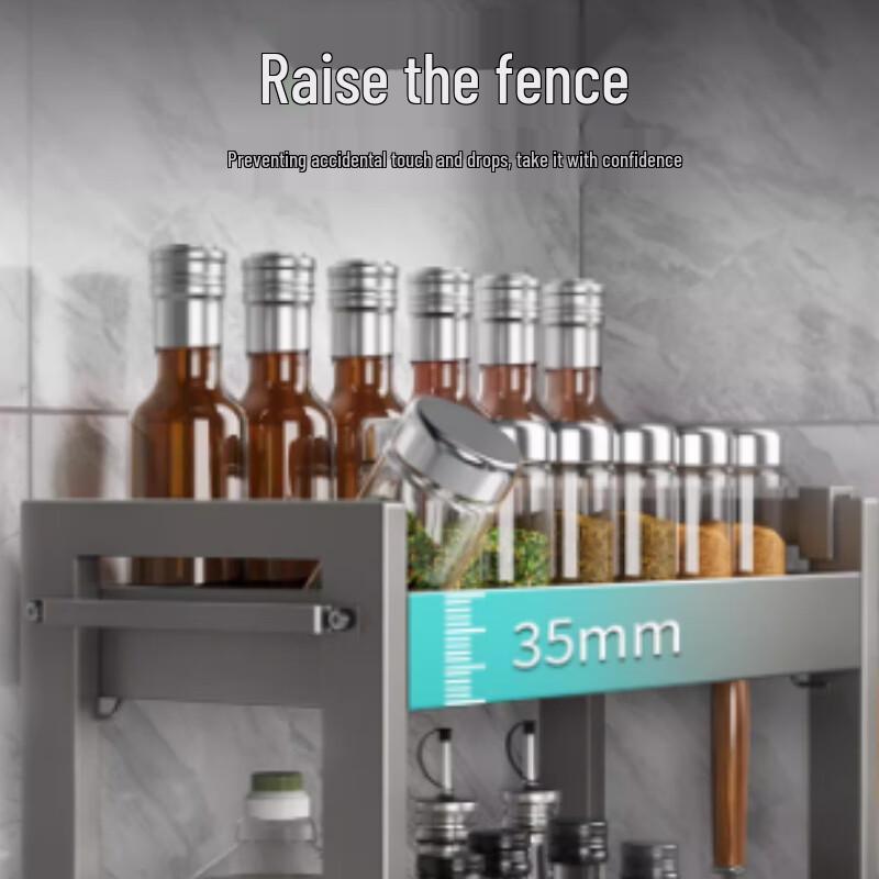 Modern 3-Tier Kitchen Seasoning Rack Organizer