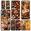 Pumpa Höstlöv Kaffe Telefonfodral Skydd för Xiaomi Mi 17 Pro Max 15 14 13 12 11 Ultra 15T 14T 13T 12T Pro Lite Mjuk TPU
