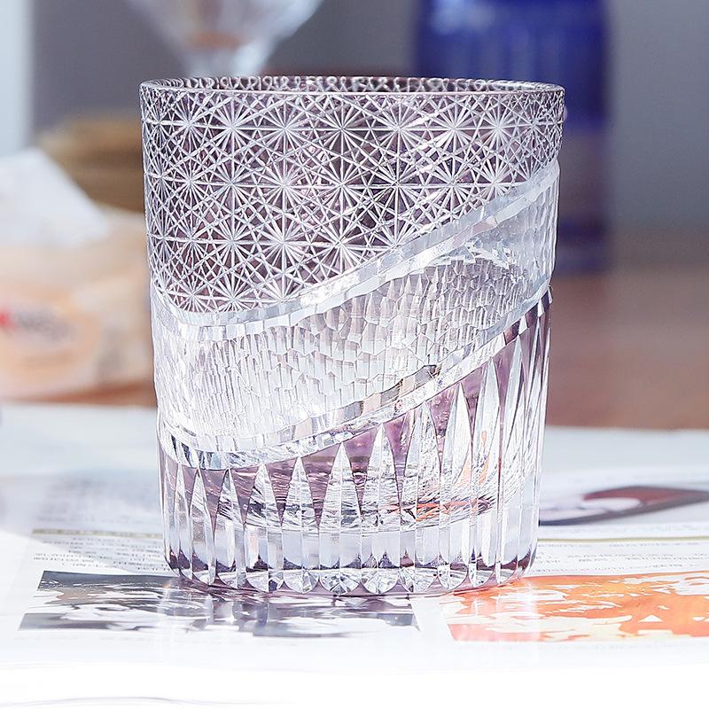 Jinzhi ручная резка японский Эдо крой хрустальный стакан для виски бокал для вина Rockman танец домашний подарок
