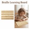 Efficient Braille Learning Board Thickened Tactile Letter Number Panel  Blind Children Learning
