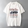 Export Tail Order Men's Cut Label Cattle Goods American Street T-Shirt Short Sleeve Pure Cotton Export Original Order Fashion Retro T-shirt