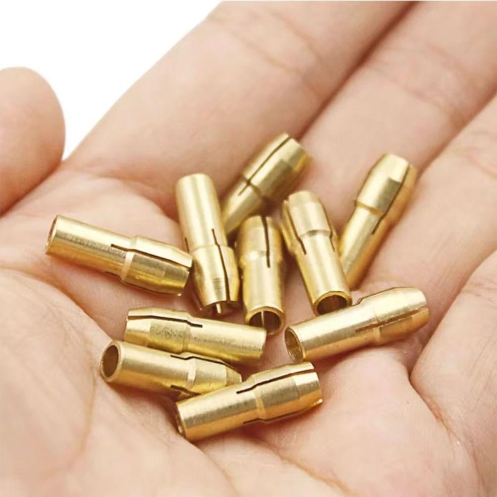 10Pcs 0.5mm-3.2mm Metal Drill Chucks Collet 4.8mm Shank Chuck Adapter Mini Drill Chucks  For Dremel