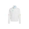 Adidas Solid Color Zip High Neck Long Sleeve Jacket Men jackets White HT3402