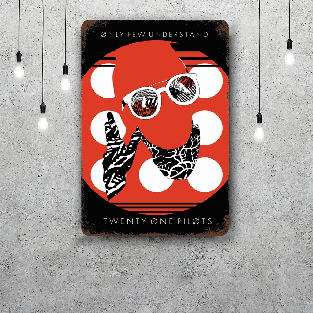 Twenty one pilots Decorazioni Segnali Metallici Vintage Segnali in Latta Poster del Capitano Decorazione per Bar Pub Club Man Cave Decorazione Murale