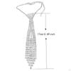Rhinestone Necklace Tie Necktie Shine Decorative Dress Accessories for Women Girls