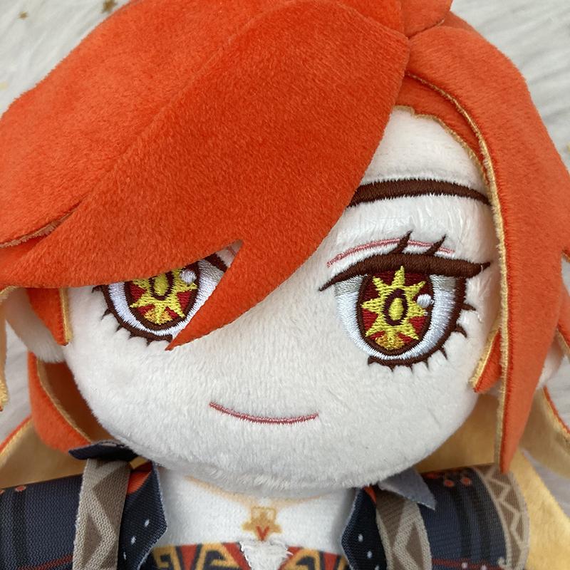20cm Genshin Impact Pyro-Archon Mavuika Plüschtier Kissen Cosplay Cartoon Requisiten Zubehör Erwachsene Kinder Weihnachtsgeschenke
