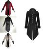 Stunning Vintage Men Tailcoat Jacket With V-neck Design For Unique Outfits