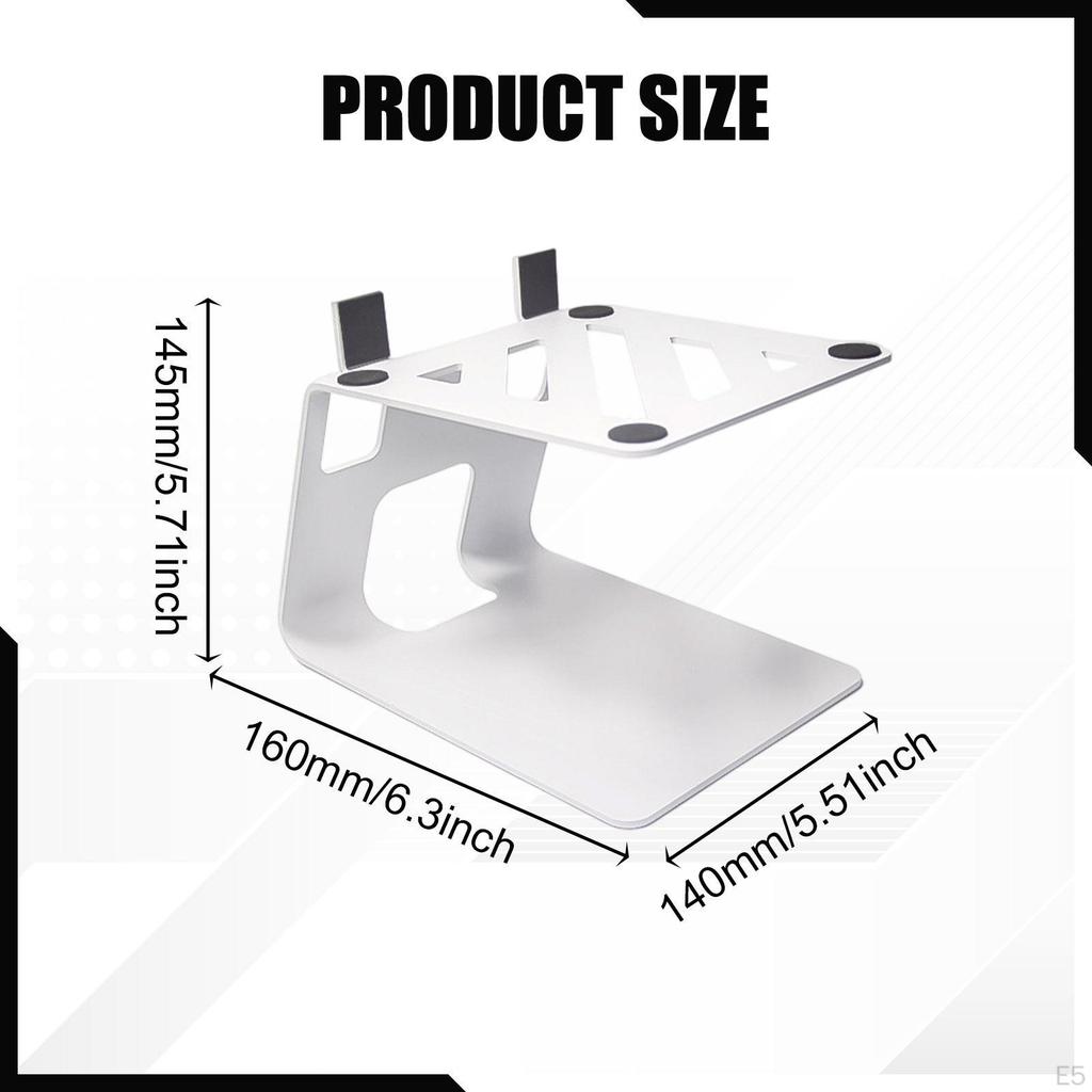 Carbon Steel Desktop Speaker Stand, Sturdy C-shaped Construction, Space-saving, Versatile Audio And