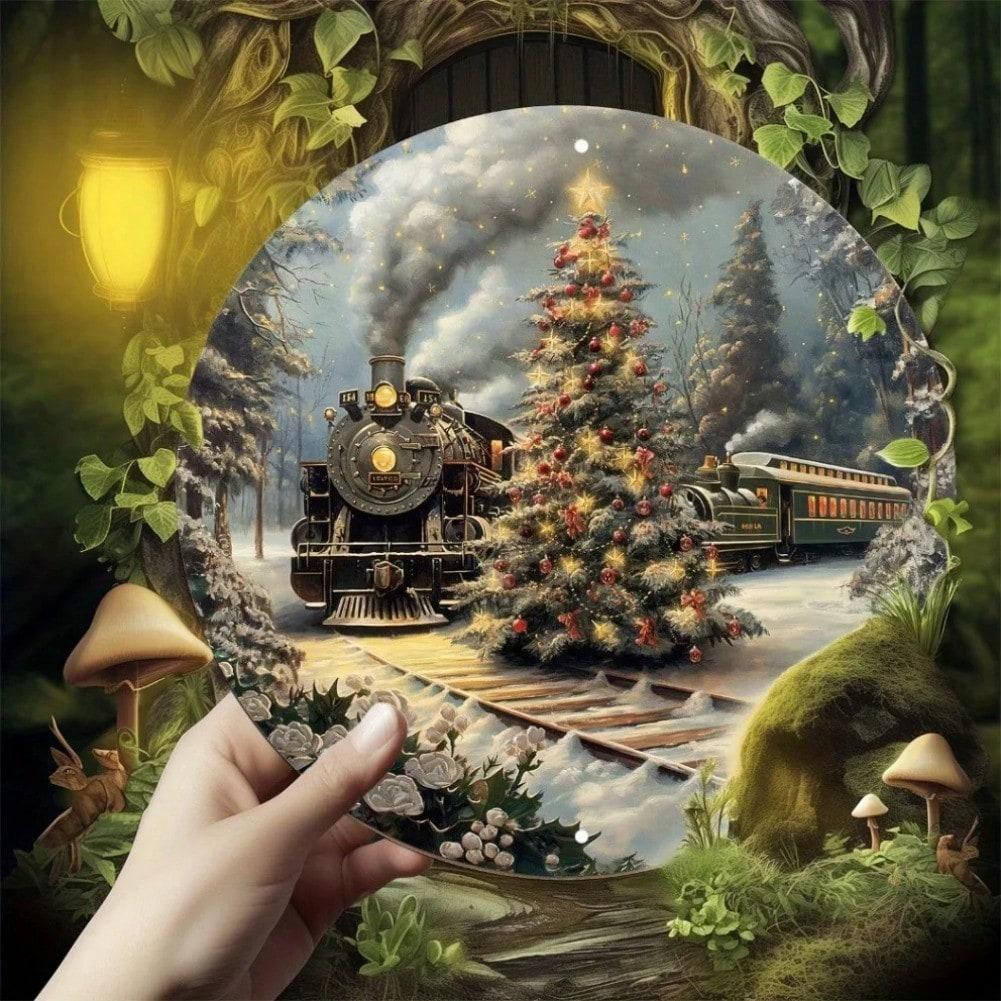 Polar Express Metal Tin Sign Christmas Train Wall Art Home Bar Cafe Decor