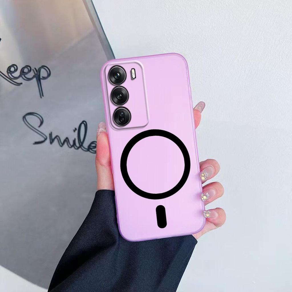 Case for OPPO Reno12 Pro 5G,Reno12 5G Premium Magnetic Matte Phone Casing Protection Cover