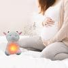 Qnjujn LED Musical Breathing Glowing Lamb Plush, Anxiety Relief with Lights, Music & Rhythmic Motion, White