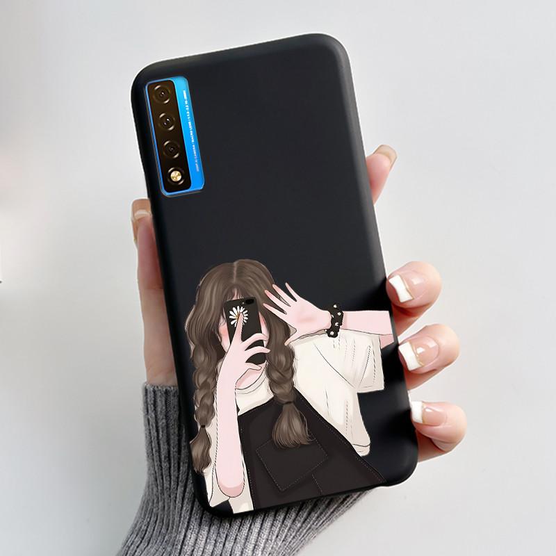 Case For TCL 20S 20L 20L+ 20 Pro 5G Luxury Cute Love Rabbit Funny Black Soft Silicone Phone Case For TCL20 20Pro 5G Back Cover