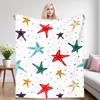 Star Pop Nap Blanket,Flannel Blanket,Suitable For Sofas,Beds,Cars,Rooms,Offices,Camping,Exquisite Gift Blankets