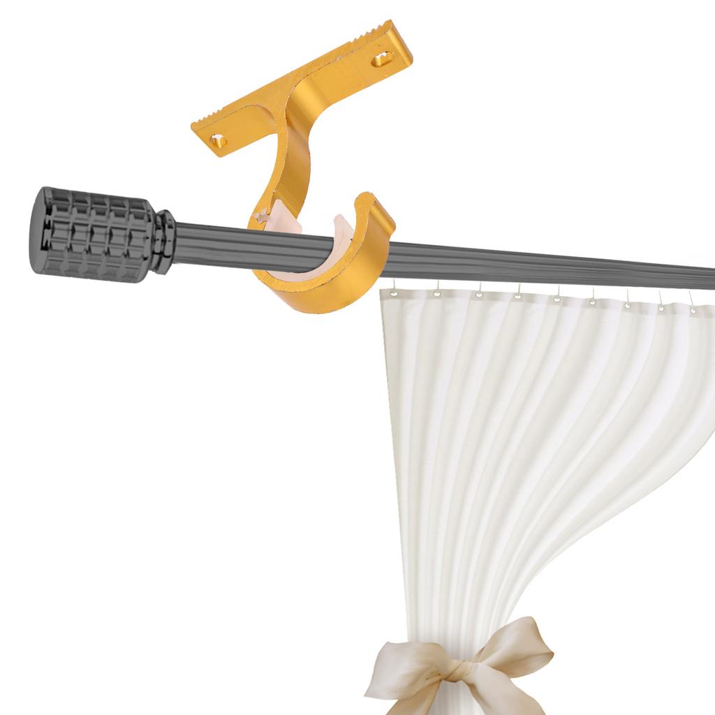 Curtain Bracket Rod Ceiling Brackets Rods Hook Hanger Walls Aluminum Alloy Double Hooks For