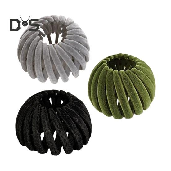 3 stk. fuglerede hårklemme utvidbar flokkende hestehaleholder lat fugleredeplate hårnål hårknute maker tynn tykk fin krøllete hårklemme kvinners hår