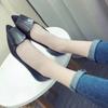 Fashion Woman Flats Office Glossy With Heel Leather Casual Popular Chic and Elegant Young Cheap Liquidation Spring Point Shoes for Women