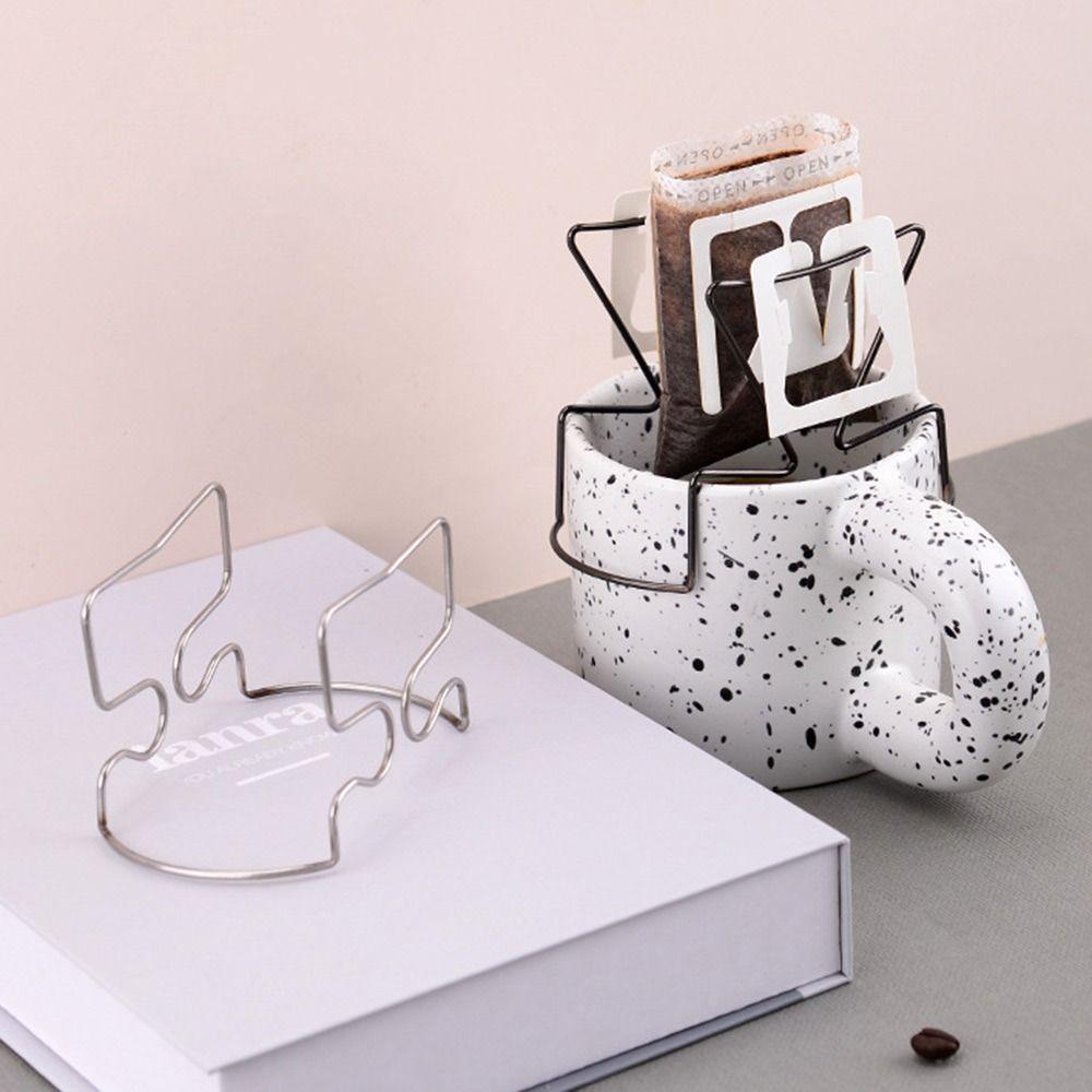 Držák kávového dripperu z nerezové oceli 304 Univerzální košíky na kávový dripper Polička na kávové filtry