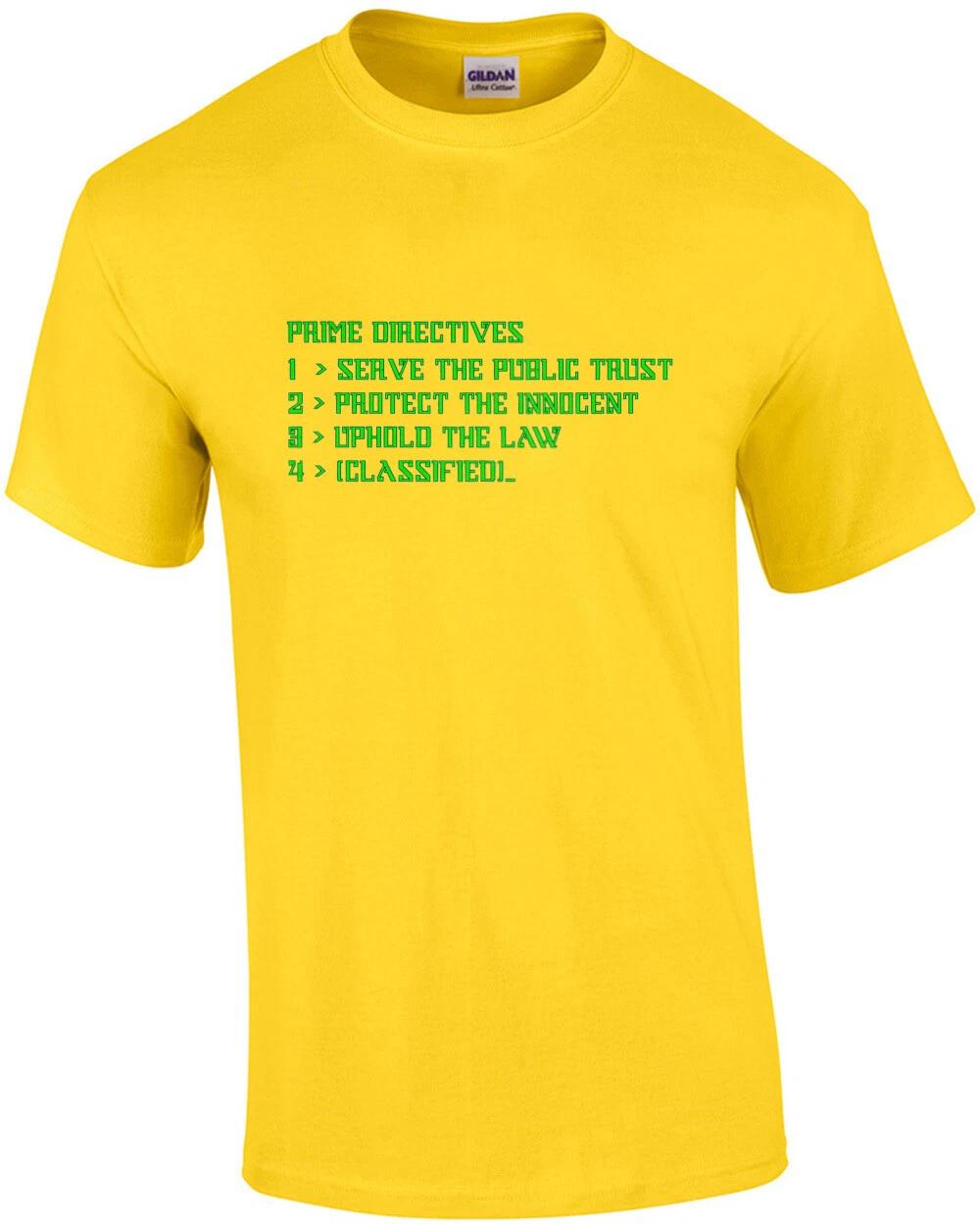 Prime Directives - Robocop - 80 s T-Shirt 3XL