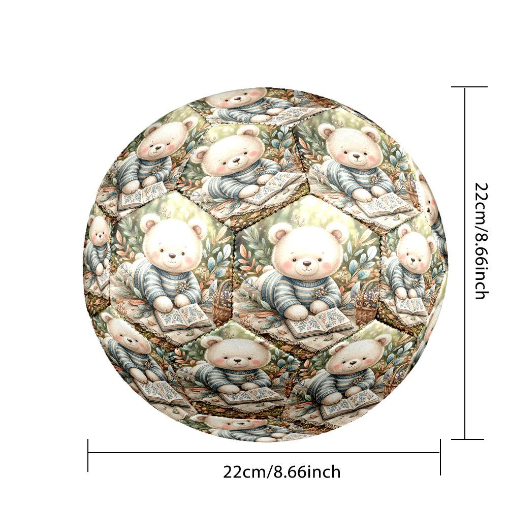 1pc Bear Forest Size 5 Soccer Ball Professional Lightweight Durable Match Training Football Indoor &Outdoor Sports BallTraining Ball Y30