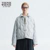 Teenie Weenie Women's 2025 Winter Loose Polo Collar Thin Down Jacket