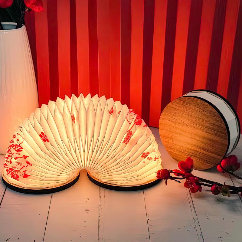 

Bedside Accordion Night Light Type-C Charging Nightstand Light for Dorm Study Read Home Decor Portable Foldable Table Lamp Gift