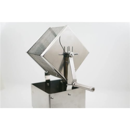 Desirable Home Coffee Roaster, Far-Infrared, Compact, Manual Rotation, with Handle, Premium Titanium 3.5mm Mesh, Japanese Instruction Manual Included