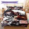 Samu Dazai Chuuya Nakahara Pattern Bedding,Quilt Set Quilt Cover Pillowcase Home Birthday Gift (1 * Duvet Cover + 2 * Pillowcase, Without Core)