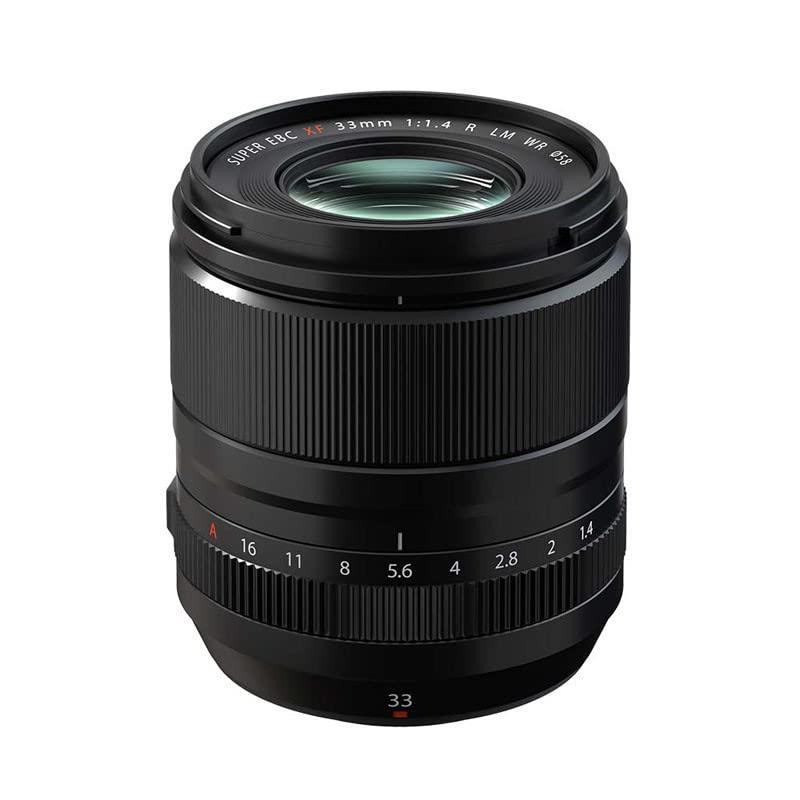 Fujifilm X interchangeable Fujinon fixed focal large aperture 33mm low temperature linear motor aperture F R LM WR lens, length, standard, F1.4,