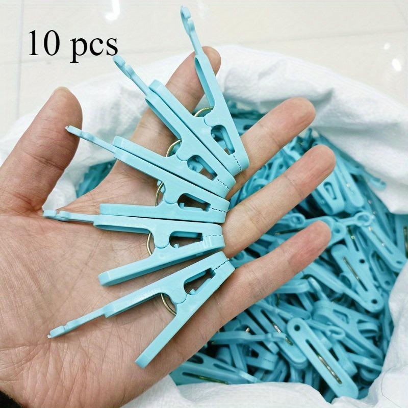 10 Pcs Folding Clothes Hanger Accessory Small Clip Compact and Convenient Can Be Used Alone Used for Adding Clothes and Socks 1280₽