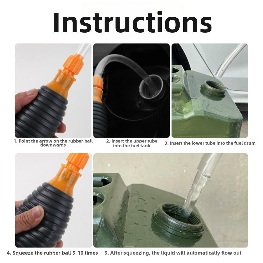 Safe Hand Gas Oil Pump High Flow Fuel Transfer Pump Gas Siphon Pump Car Fuel Pump  Liquid